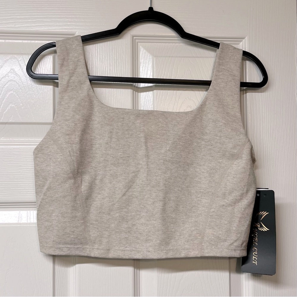 Angel Cult Cream Sports Bra Mini Top